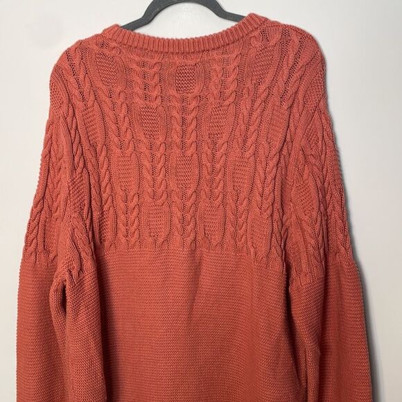 J. Crew Cotton cable-knit sweater in garter stitch XL - Picture 7 of 7